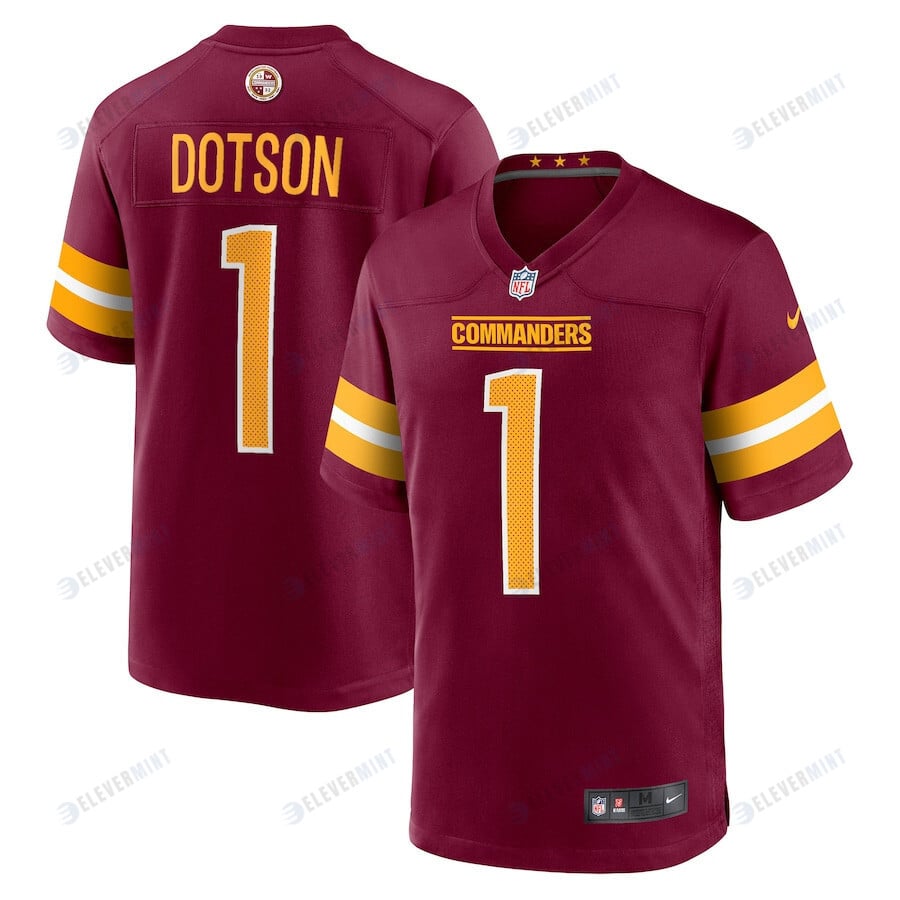 Jahan Dotson 1 Washington Commanders Men Game Jersey - Burgundy
