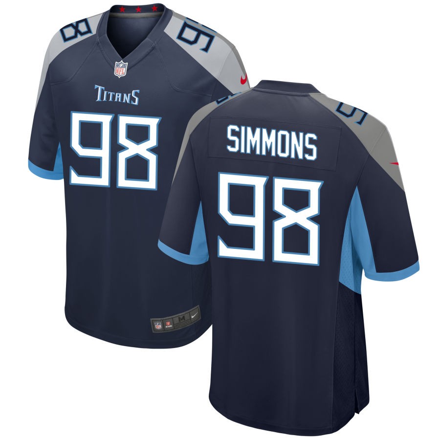 Jeffery Simmons Tennessee Titans Nike Jersey - Navy
