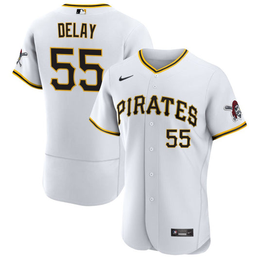 Jason Delay Pittsburgh Pirates Nike Home Authentic Jersey - White