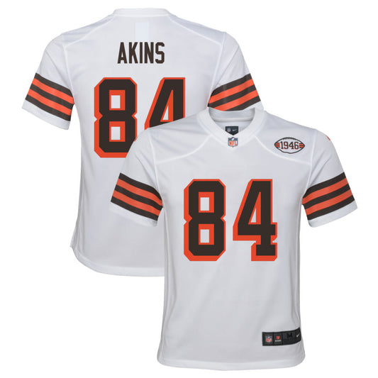 Jordan Akins Cleveland Browns Nike Youth Alternate Jersey - White