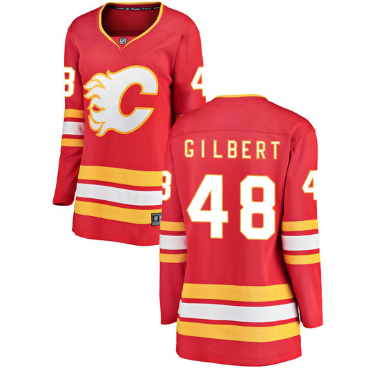 Dennis Gilbert Calgary Flames Fanatics Branded Women's Home Breakaway Jersey - Red