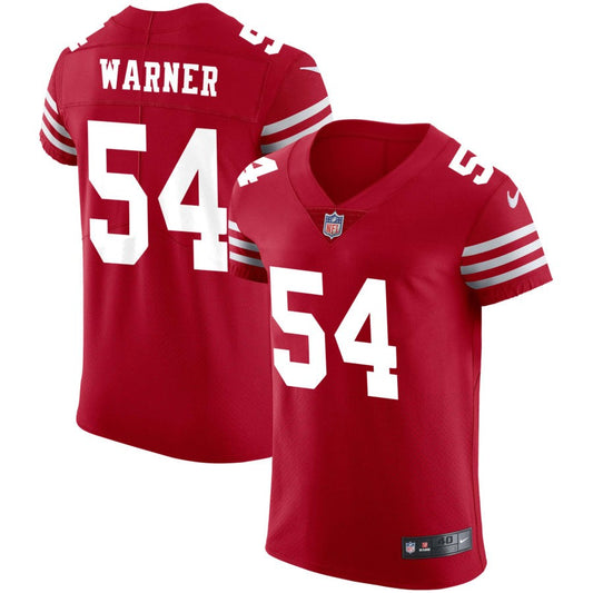 Fred Warner San Francisco 49ers Nike Vapor Elite Jersey - Scarlet
