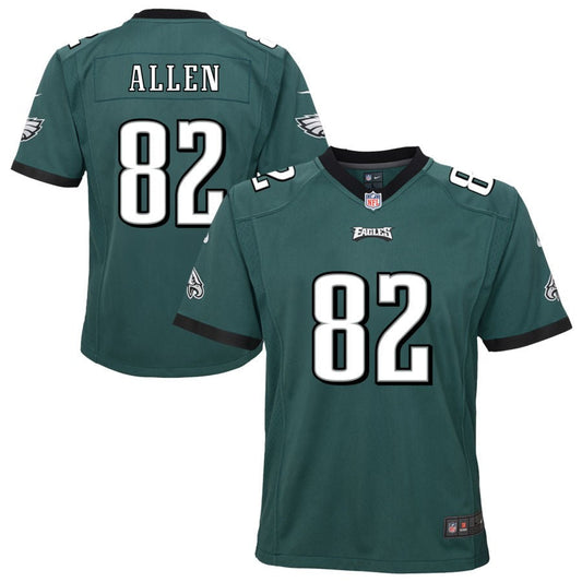 Devon Allen Philadelphia Eagles Nike Youth Team Game Jersey - Midnight Green