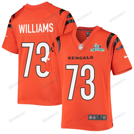 Jonah Williams 73 Cincinnati Bengals Super Bowl LVII Champions Youth Alternate Game Jersey - Orange