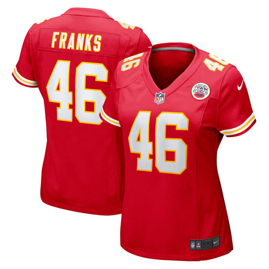 Jordan Franks Kansas City Chiefs Nike Women's Game Player Jersey - Red