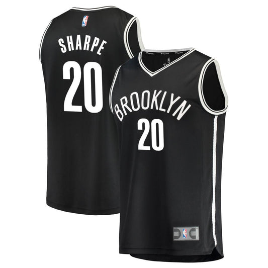 Day'Ron Sharpe Brooklyn Nets Fanatics Branded Youth Fast Break Replica Jersey Black - Icon Edition
