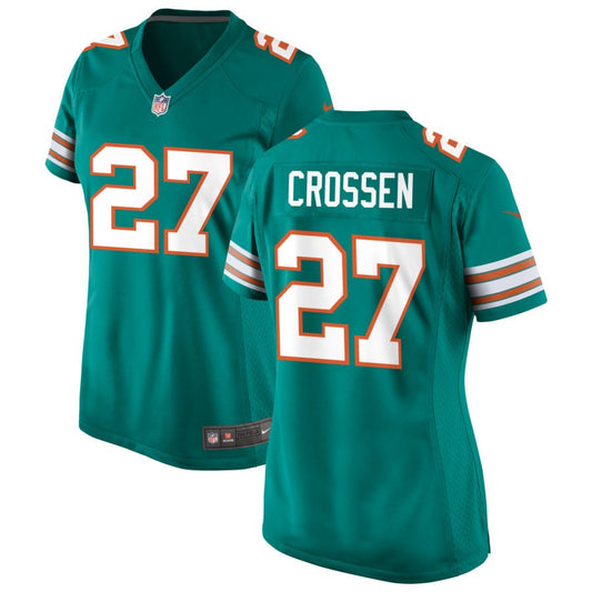 Keion Crossen Miami Dolphins Nike Women's Alternate Game Jersey - Aqua