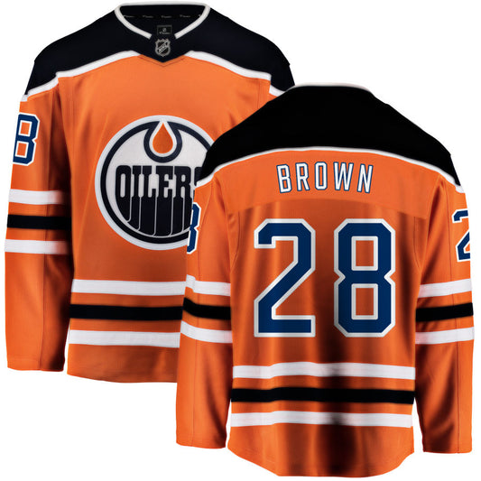 Connor Brown Edmonton Oilers Fanatics Branded Home Breakaway Jersey - Orange