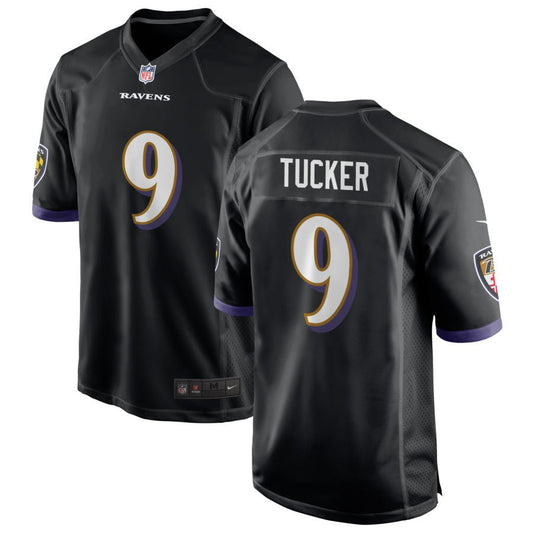 Justin Tucker Baltimore Ravens Nike Youth Game Jersey - Black