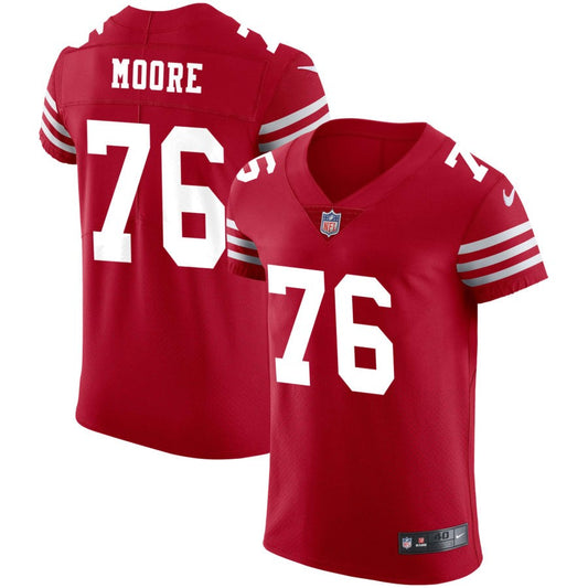 Jaylon Moore San Francisco 49ers Nike Vapor Elite Jersey - Scarlet