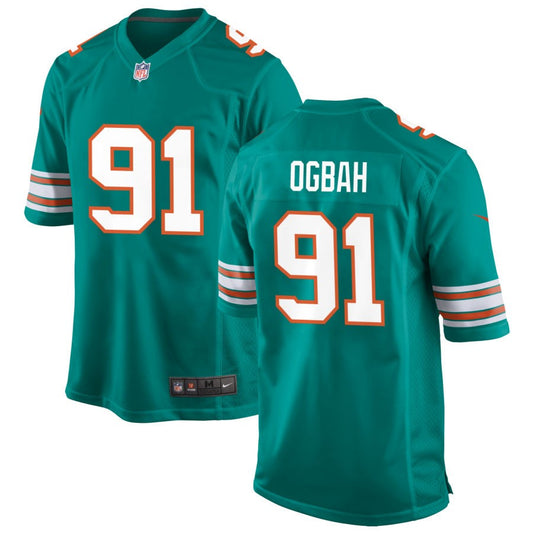 Emmanuel Ogbah Miami Dolphins Nike Alternate Game Jersey - Aqua