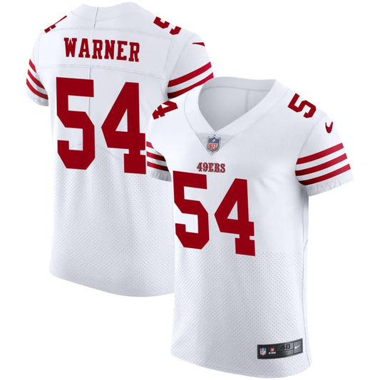 Fred Warner San Francisco 49ers Nike Vapor Elite Jersey - White