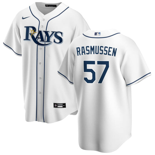 Drew Rasmussen Tampa Bay Rays Nike Youth Home Replica Jersey - White