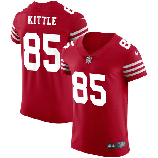 George Kittle San Francisco 49ers Nike Vapor Elite Jersey - Scarlet