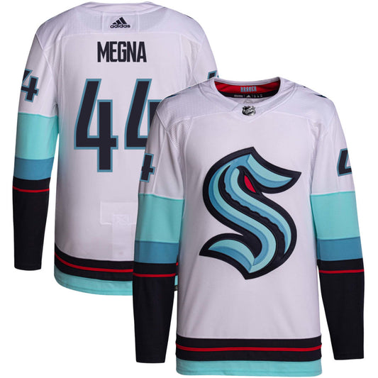 Jaycob Megna Seattle Kraken adidas Away Primegreen Authentic Jersey - White