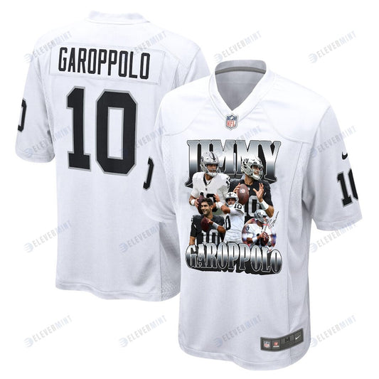 Jimmy Garoppolo 10 Las Vegas Raiders Gold Legend Men Game Jersey - White