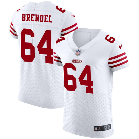 Jake Brendel San Francisco 49ers Nike Vapor Elite Jersey - White