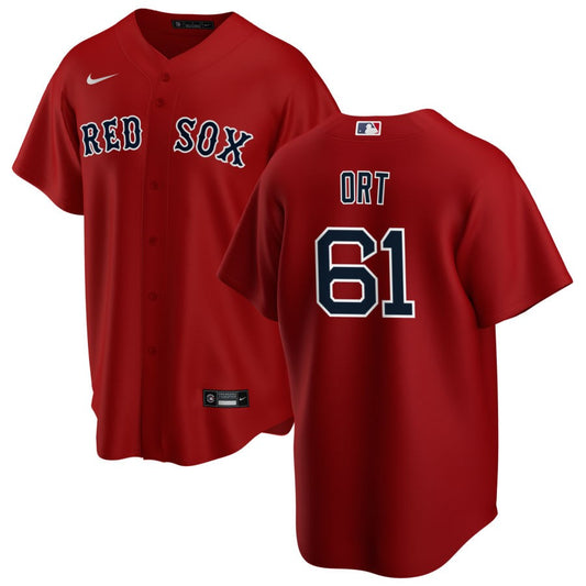 Kaleb Ort Boston Red Sox Nike Alternate Replica Jersey - Red