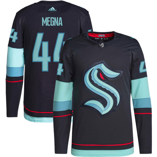 Jaycob Megna Seattle Kraken adidas Home Authentic Primegreen Jersey - Navy