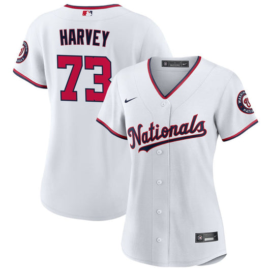 Hunter Harvey Washington Nationals Nike Women's Replica Jersey - White