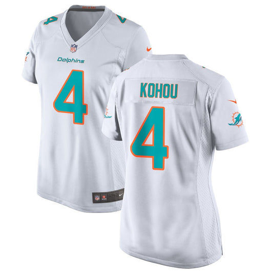 Kader Kohou Miami Dolphins Nike Women's Jersey - White