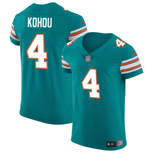 Kader Kohou Miami Dolphins Nike Elite Vapor Untouchable Jersey - Aqua