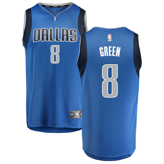 Josh Green Dallas Mavericks Fanatics Branded Fast Break Replica Jersey Blue - Icon Edition