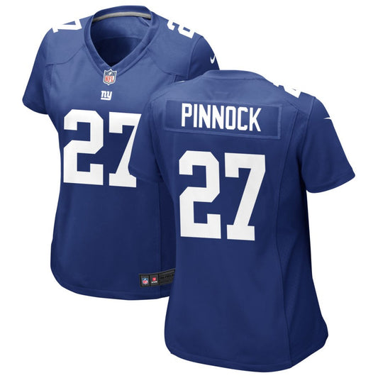 Jason Pinnock New York Giants Nike Women's Jersey - Royal