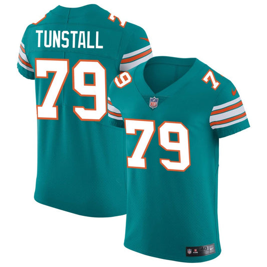 James Tunstall Miami Dolphins Nike Elite Vapor Untouchable Jersey - Aqua