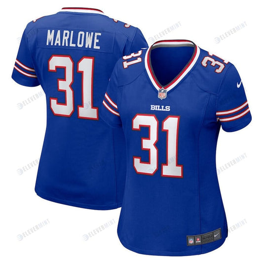 Dean Marlowe 31 Buffalo Bills Women's Game Player Jersey - Royal