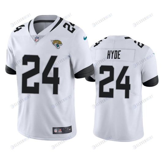 Jacksonville Jaguars Carlos Hyde 24 White Vapor Limited Jersey
