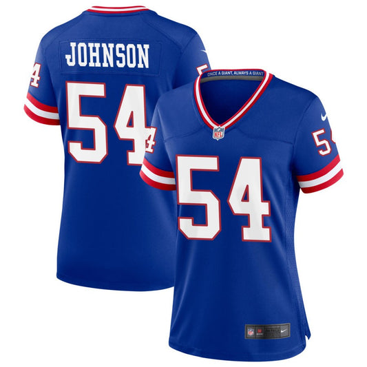 Dyontae Johnson New York Giants Nike Women's Classic Game Jersey - Royal