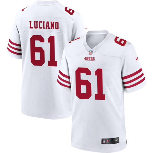 Corey Luciano San Francisco 49ers Nike Youth Game Jersey - White