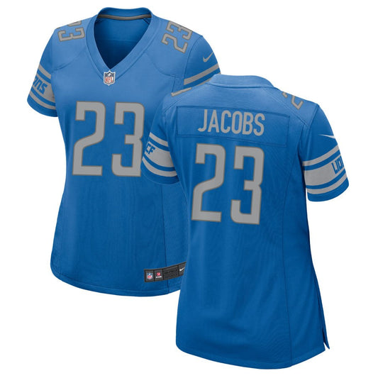 Jerry Jacobs Detroit Lions Nike Women's Game Jersey - Blue