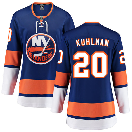 Karson Kuhlman New York Islanders Fanatics Branded Women's Home Breakaway Jersey - Blue