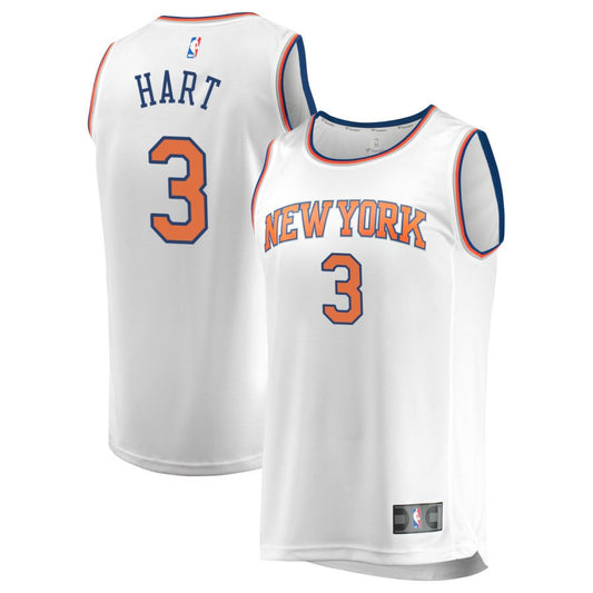 Josh Hart  New York Knicks Fanatics Branded Youth Fast Break Replica Jersey - Association Edition - White