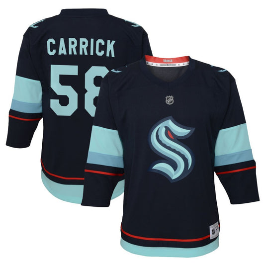 Connor Carrick Seattle Kraken Youth Home Replica Jersey - Navy