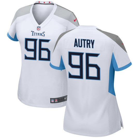 Denico Autry Tennessee Titans Nike Women's Game Jersey - White