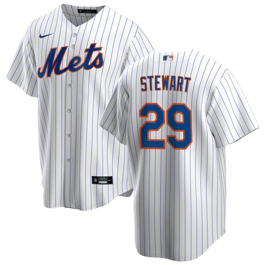 DJ Stewart New York Mets Nike Youth Home Replica Jersey - White