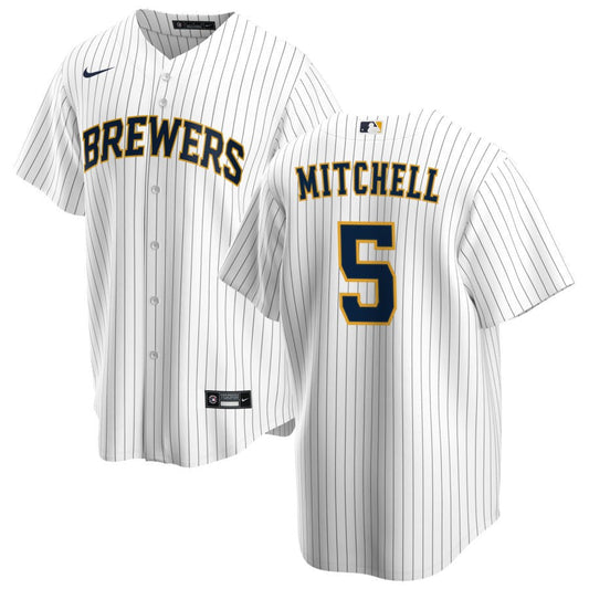Garrett Mitchell Milwaukee Brewers Nike Alternate Replica Jersey - White