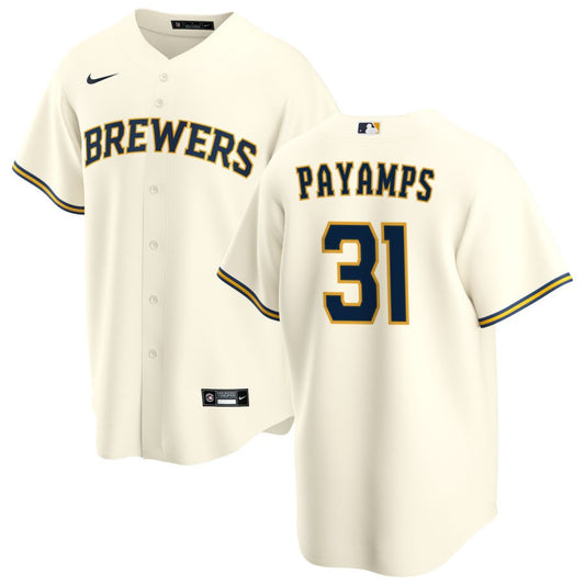 Joel Payamps Milwaukee Brewers Nike Youth Home Replica Jersey - Cream