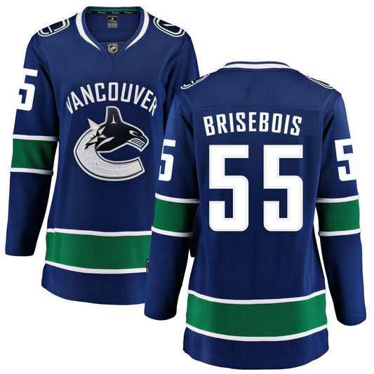 Guillaume Brisebois Vancouver Canucks Fanatics Branded Women's Home Breakaway Jersey - Blue