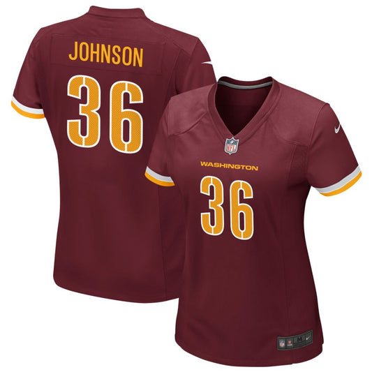Danny Johnson Washington Commanders Nike Women's Game Player Jersey - Burgundy