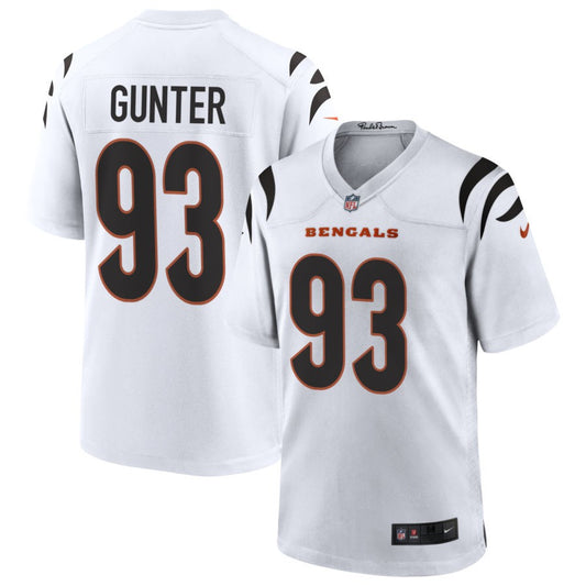 Jeff Gunter Cincinnati Bengals Nike Game Jersey - White