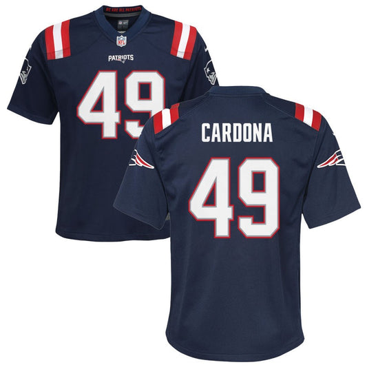 Joe Cardona New England Patriots Nike Youth Game Jersey - Navy