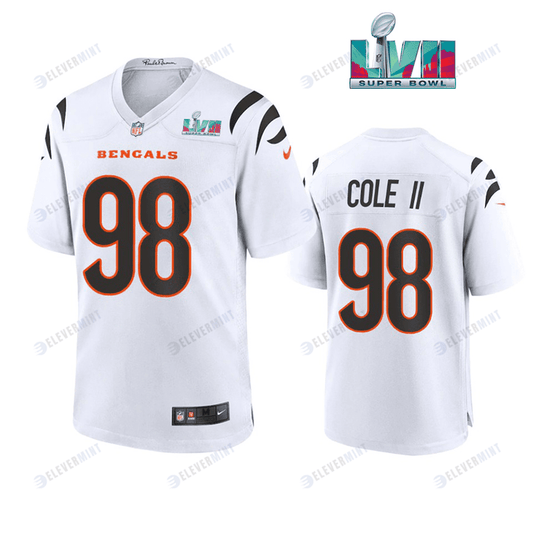 D.J. Reader 98 Cincinnati Bengals Super Bowl LVII Men Game Jersey- White