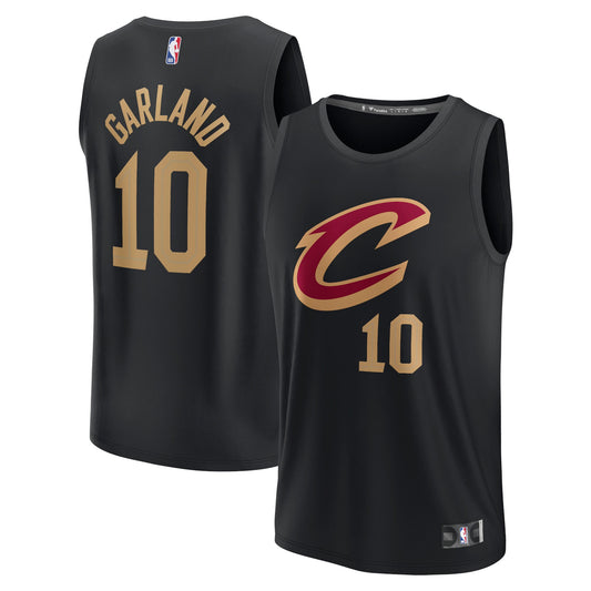 Darius Garland Cleveland Cavaliers Fanatics Branded Fast Break Replica Player Jersey - Statement Edition - Black