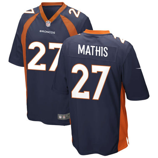 Damarri Mathis Denver Broncos Nike Youth Game Jersey - Navy