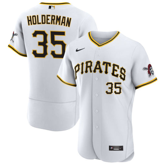 Colin Holderman Pittsburgh Pirates Nike Home Authentic Jersey - White