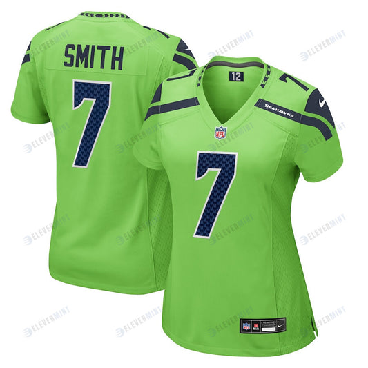 Geno Smith 7 Seattle Seahawks Women Game Jersey - Neon Green